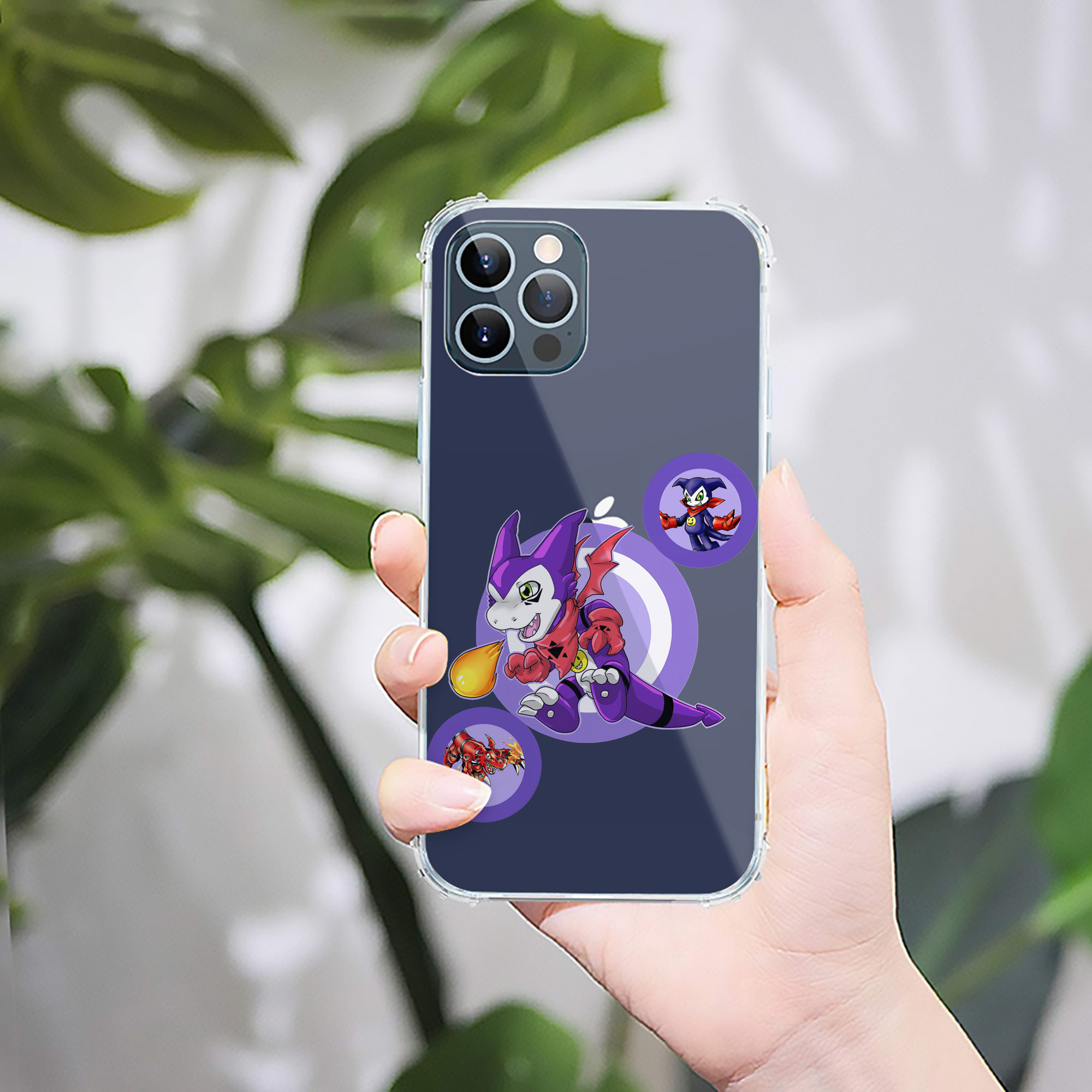 （画像用） Digimon デジタルモンスター/デジモン 【iPhone 12シリーズ対応】透明スマホケース（クリアソフトケース）